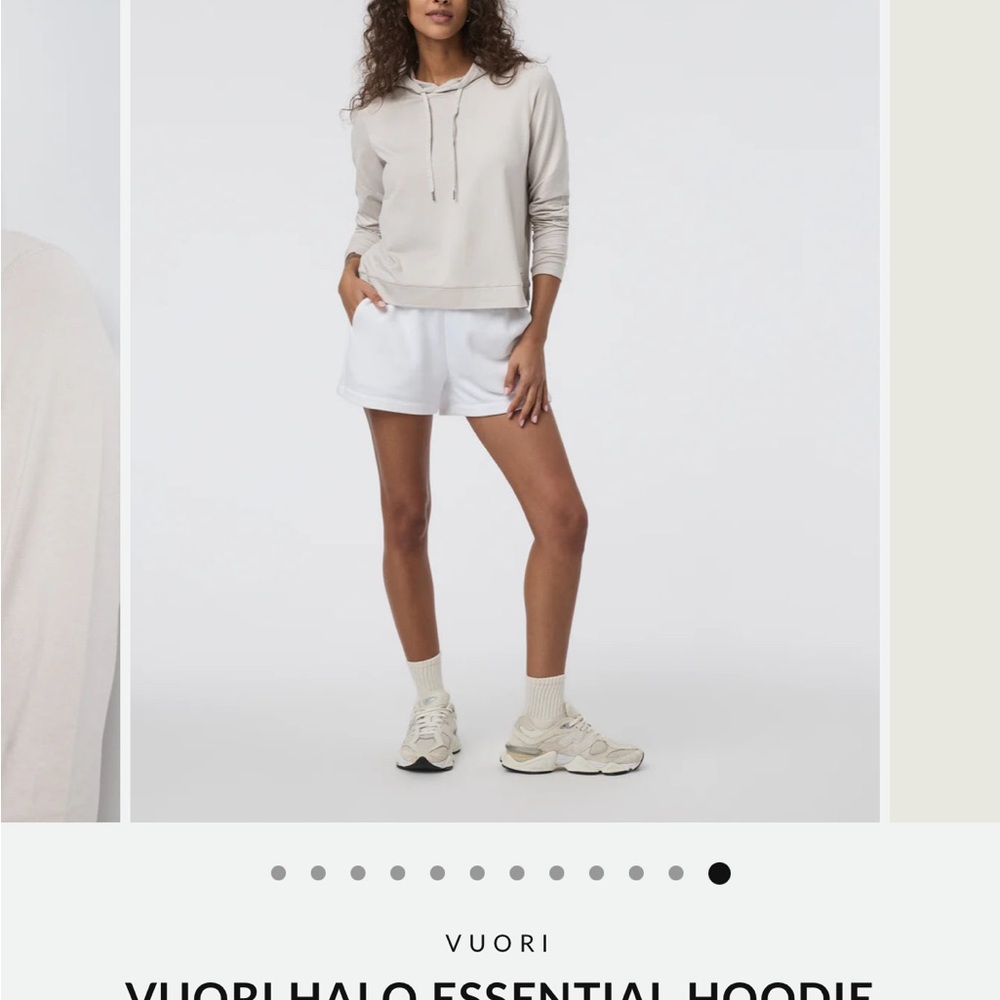 Vuori Women's Light Cream Hoodie